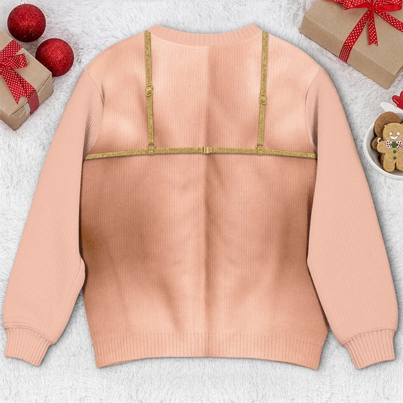 Custom Funny Ugly Sweatshirt - Personalized Christmas Birthday Gifts For Husband, Son, Grandson, Brother, Grandpa, Dad, Yourself - Christmas Beach Body Ready