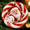 Custom Ceramic Ornament - Personalized Christmas Birthday Gifts For Kids - Jolly And Bright