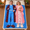 Custom Blanket - Personalized Anniversary Wedding Gifts For Husband And Wife, Him And Her - Sweet Dreams And Warm Hugs