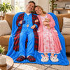 Custom Blanket - Personalized Anniversary Wedding Gifts For Husband And Wife, Him And Her - Sweet Dreams And Warm Hugs