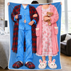 Custom Blanket - Personalized Anniversary Wedding Gifts For Husband And Wife, Him And Her - Sweet Dreams And Warm Hugs