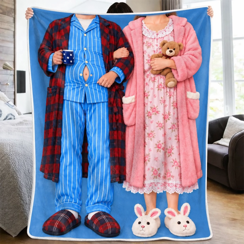 Custom Blanket - Personalized Anniversary Wedding Gifts For Husband And Wife, Him And Her - Sweet Dreams And Warm Hugs