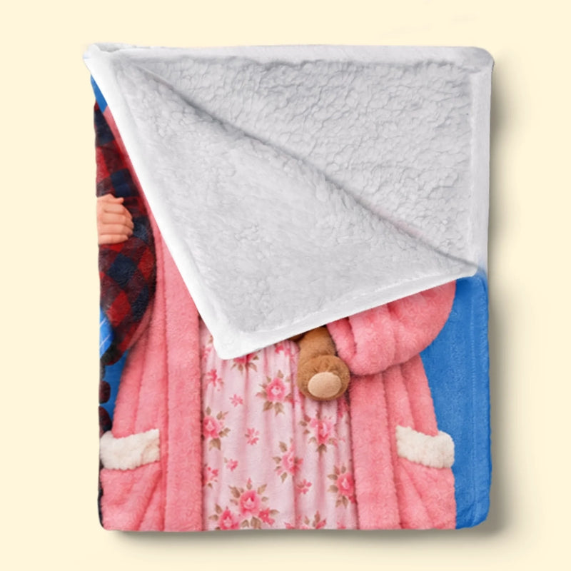 Custom Blanket - Personalized Anniversary Wedding Gifts For Husband And Wife, Him And Her - Sweet Dreams And Warm Hugs