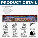 Custom Name Christmas Train Gifts for Grandma - Personalized Table Runner