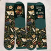 Custom Shh I'm Reading Crew Socks - Personalized Bookish Gifts For Book Lovers, Bookworms, Readers - Stay Cozy & Read