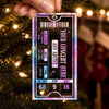 Custom Concert Ticket Acrylic Ornament - Personalized Christmas Birthday Gifts For Husband And Wife, Him And Her, Friends - Live For The Music