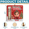 Custom Photo Wooden Money Holder Ornament - Personalized Christmas Birthday Gifts For Kids - Little Buck Big Cheer