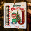 Custom Wooden Money Holder Ornament - Personalized Christmas Birthday Gifts For Mom, Dad, Brother, Sister - Buck Full Of Joy