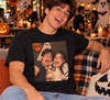 Custom Photo Bestie & Couple Halloween Selfie T-Shirt – Personalized Funny Halloween Shirt With Pet, BFF or Couple Gift, Partners in Crime. Partners in Haunt.