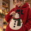 Christmas Pet Pouch Hoodie - Christmas Birthday Gifts For Dog Cat Lovers, Dog Dad And Mom, Cat Owners - Paws In My Pouch