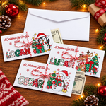 Custom Name Christmas Money Gifts - Personalized Money Envelop