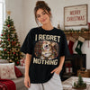 Custom Photo Comfort T-Shirt - Personalized Christmas Birthday Gifts For Dog Cat Lovers, Dog Dad And Mom, Cat Owners - Merry Chaos, Happy Paws