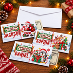 Custom Name Christmas Cash Gifts - Personalized Money Envelop