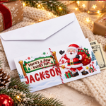 Custom Name Christmas Cash Gifts - Personalized Money Envelop