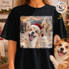 Custom Photo Dog Selfie With Yeti Comfort T-Shirt - Personalized Christmas Birthday Gifts For Dog Cat Lovers, Dog Dad And Mom, Cat Owners - Spotted With My Pup