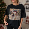 Custom Photo Dog Selfie With Yeti Comfort T-Shirt - Personalized Christmas Birthday Gifts For Dog Cat Lovers, Dog Dad And Mom, Cat Owners - Spotted With My Pup