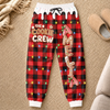 Custom Letter Unisex Sweatpants - Personalized Christmas Birthday Gifts For Mom, Dad, Brother, Sister - Gingerbread Cookie Crew