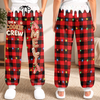 Custom Letter Unisex Sweatpants - Personalized Christmas Birthday Gifts For Mom, Dad, Brother, Sister - Gingerbread Cookie Crew
