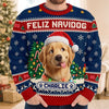 Custom Photo Ugly Sweatshirt - Personalized Christmas Birthday Gifts For Dog Cat Lovers, Dog Dad And Mom, Cat Owners - Holiday Pup