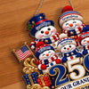 Custom Wood Sign - Personalized America 250th Anniversary Christmas Gifts For Grandma, Grandpa - Cherished Family Moments
