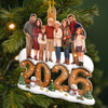 Custom Photo Acrylic Ornament - Personalized Christmas Birthday Gifts For Mom, Dad, Brother, Sister - Season Of Love And Joy