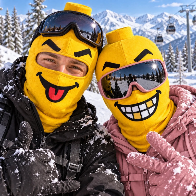 Custom Funny BlockHead Ski Mask - Personalized Birthday Gifts For Ski Lovers - Serving Iconic Ski Laughs