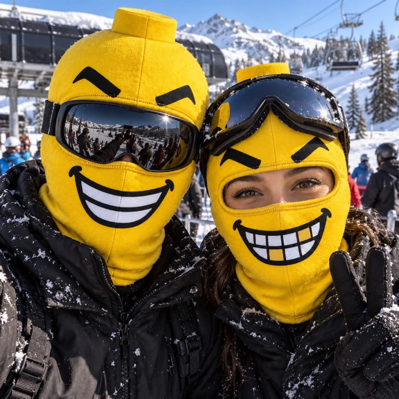 Custom Funny BlockHead Ski Mask - Personalized Birthday Gifts For Ski Lovers - Serving Iconic Ski Laughs