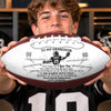 Custom Leather Football - Personalized Birthday Gifts For Son, Grandson, American Football Lovers, Sports Fans, Sports Lovers - Always Remember I Am With You