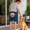 Custom Photo Casual Shorts - Personalized Birthday Gifts For Husband, Son, Grandson, Brother, Grandpa, Dad, Yourself, Dog Cat Lovers - Caught By The Pawlice