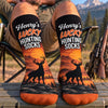 Custom Crew Socks - Personalized Birthday Hunting Gifts For Hunters, Husband, Son, Grandson, Brother, Grandpa, Dad, Yourself - Bring Good Luck Every Hunt