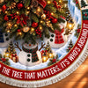 Custom Snowman Tree Skirt - Personalized Christmas Birthday Gifts For Mom, Dad, Brother, Sister - Under The Tree Together