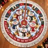 Custom Snowman Tree Skirt - Personalized Christmas Birthday Gifts For Mom, Dad, Brother, Sister - Under The Tree Together