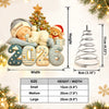 Custom LED Tree Topper - Personalized Christmas Baby Shower, Gender Reveal Gifts For New Moms, New Dads, New Parents - Tiny Christmas Wonder