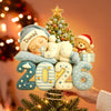 Custom LED Tree Topper - Personalized Christmas Baby Shower, Gender Reveal Gifts For New Moms, New Dads, New Parents - Tiny Christmas Wonder