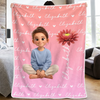 Custom Photo Blanket - Personalized Birthday Gifts 
For Kids - Little Sunshine In My Life