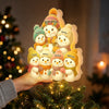 Custom Snowman LED Tree Topper - Personalized Christmas Birthday Gifts For Mom, Grandma - Snow Much Grandkid Love