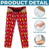 Custom Funny Pajama Pants - Personalized Christmas Birthday Gifts For Husband, Son, Grandson, Brother, Grandpa, Dad, Yourself - Santa Took The Day Off