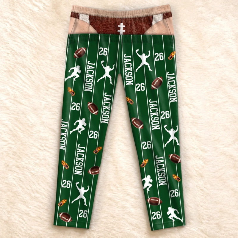 Custom Funny Pajama Pants - Personalized Birthday Gifts For Sports Fans, Sports Lovers - Chilling Like A True Champion