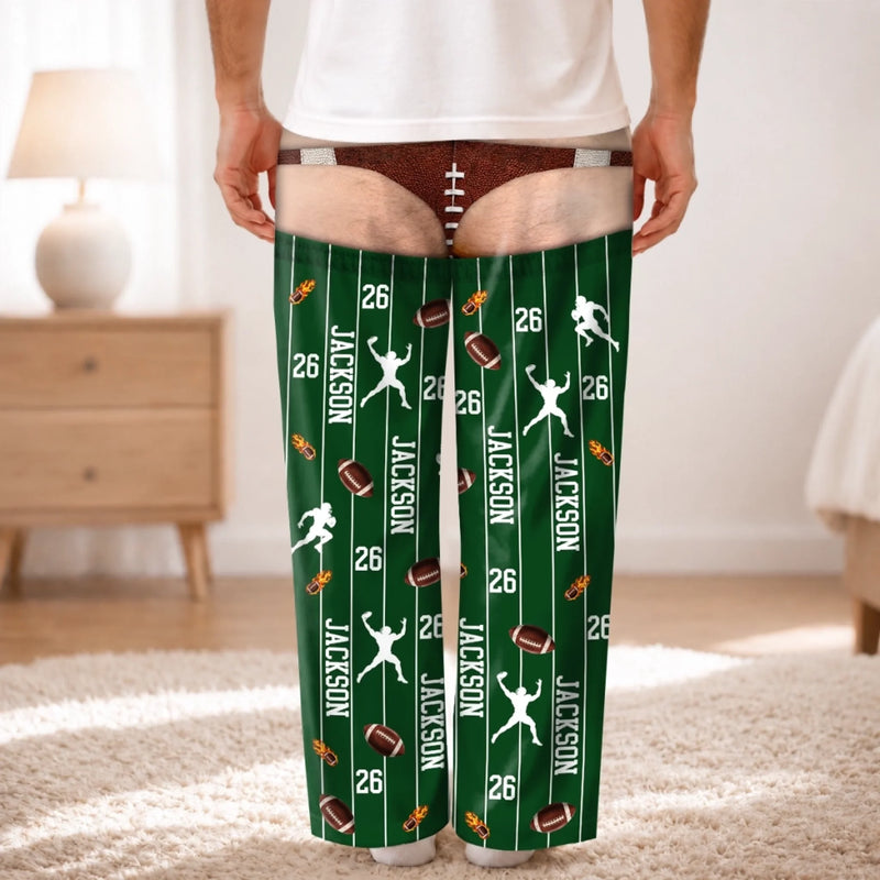 Custom Funny Pajama Pants - Personalized Birthday Gifts For Sports Fans, Sports Lovers - Chilling Like A True Champion