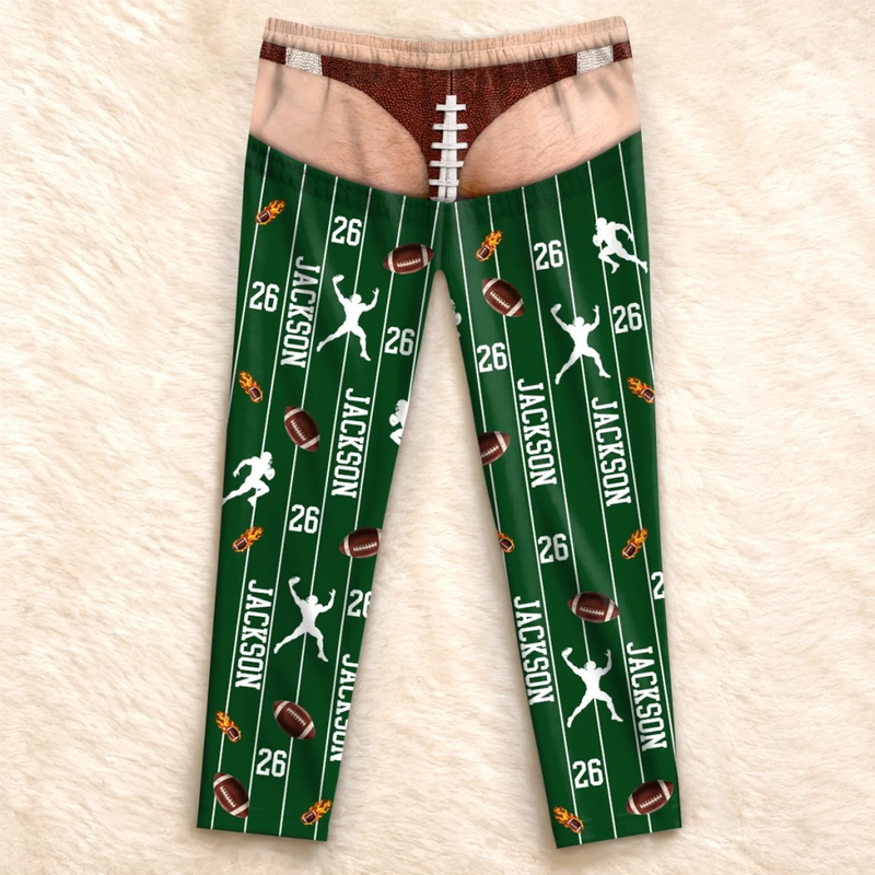 Custom Funny Pajama Pants - Personalized Birthday Gifts For Sports Fans, Sports Lovers - Chilling Like A True Champion