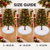 Custom Christmas Train Tree Skirt - Personalized Christmas Birthday Gifts For Mom, Dad, Brother, Sister - All Aboard The Family Express