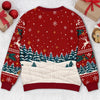 Custom Reindeer Ugly Sweatshirt - Personalized Christmas Birthday Gifts For Grandma - Merry Season, Happy Crew