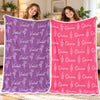 Custom Blanket - Personalized Birthday Gifts For Mom, Dad, Brother, Sister - Warm Hugs, Sweet Dreams