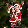 Custom Photo Acrylic Ornament - Personalized Anniversary Christmas Wedding Gifts For Husband And Wife, Him And Her - Christmas With You