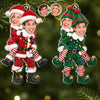 Custom Photo Acrylic Ornament - Personalized Anniversary Christmas Wedding Gifts For Husband And Wife, Him And Her - Double The Festive Fun
