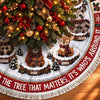 Custom Tree Skirt - Personalized Christmas Birthday Gifts For Mom, Dad, Brother, Sister - Our Happy Place