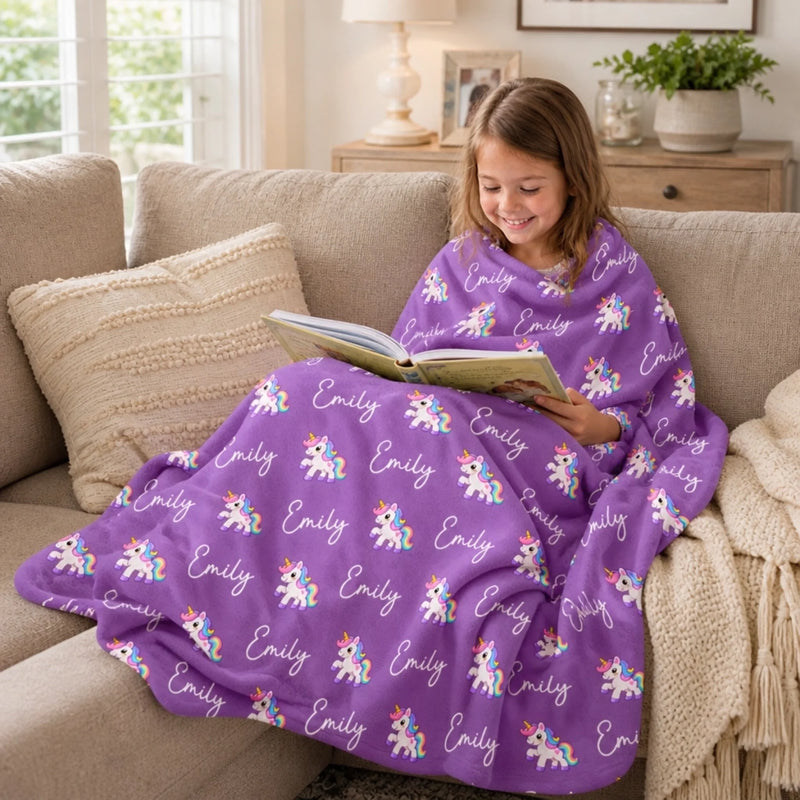 Custom Blanket - Personalized Birthday Gifts For Kids - Always Loved Always Shining Bright
