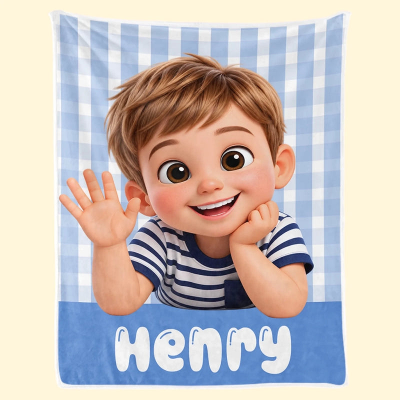 Custom Photo Blanket - Personalized Birthday Gifts 
For Kids - Sparkle Bright With Pure Joy