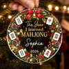 Custom Mahjong Acrylic Ornament - Personalized Christmas Birthday Gifts For Mahjong Players, Mom, Dad, Brother, Sister - Merry Game Vibes All Season
