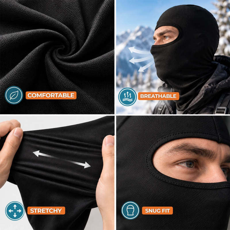Custom Funny Ski Mask - Personalized Birthday Gifts For Ski Lovers - Snow Is My Happy Place